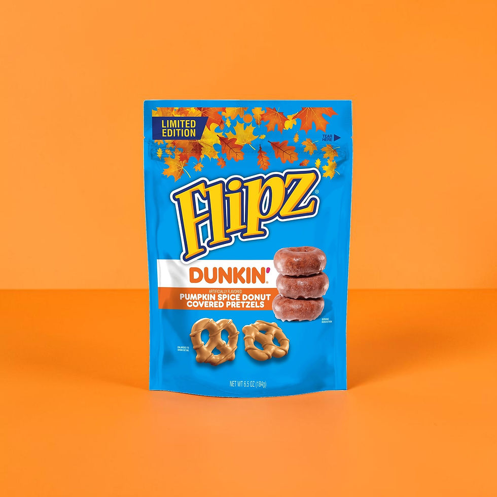 Flipz and Dunkin' partner on limited-edition pumpkin spice pretzels