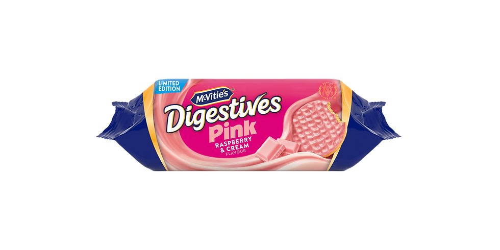 McVitie’s launches limited-edition Raspberry & Cream Pink Digestives