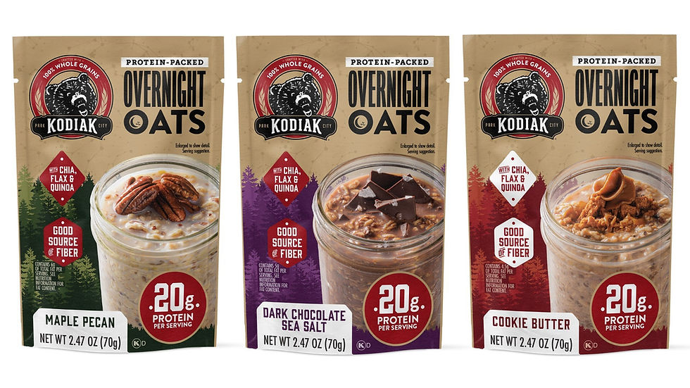 Kodiak launches high-protein overnight oats range in the US