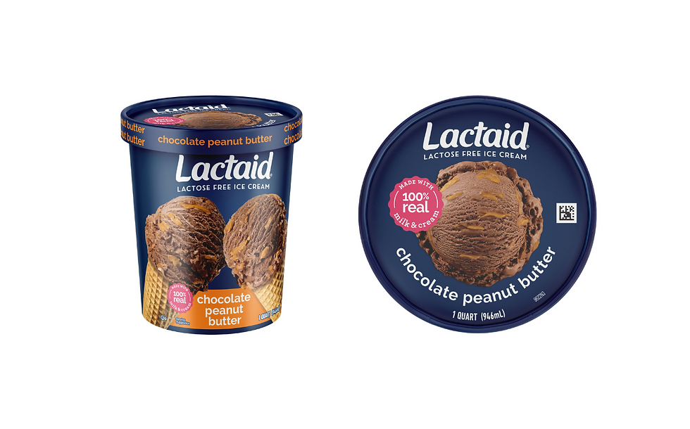 Lactaid rolls out new lactose-free chocolate peanut butter ice cream