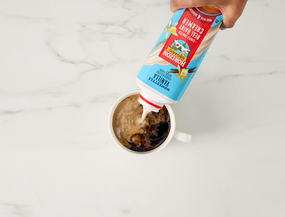 Horizon Organic launches four-ingredient dairy coffee creamers