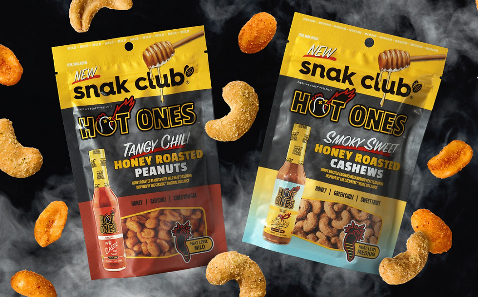 Snak Club and Hot Ones partner to launch new honey roasted nuts line