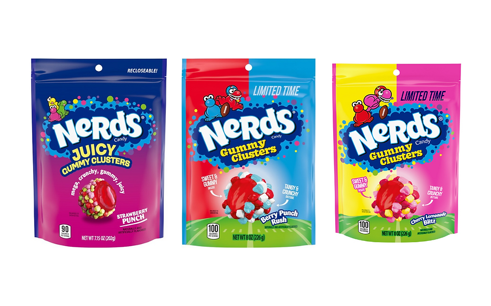 Ferrara launches Nerds Juicy Gummy Clusters and limited-time flavours