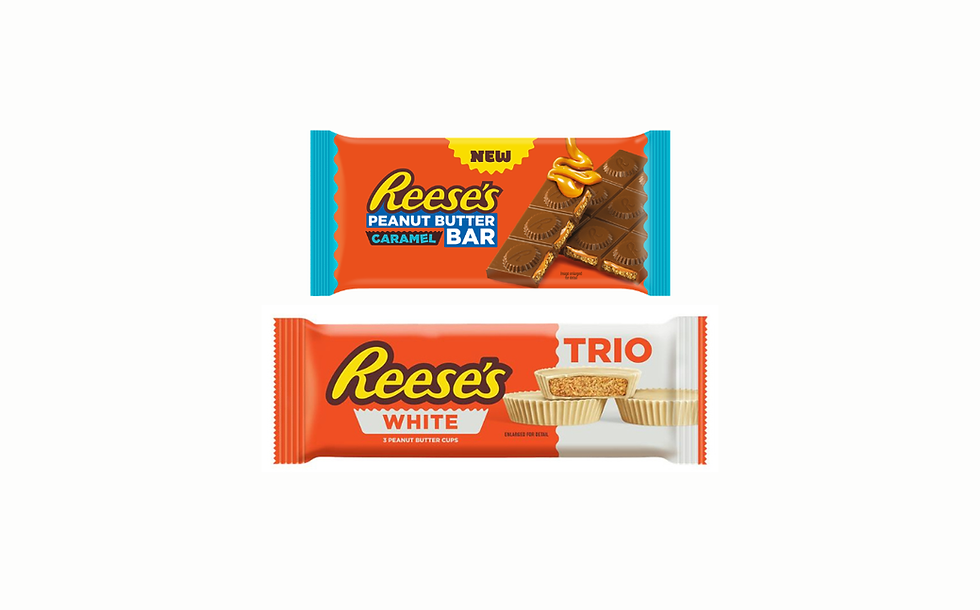 Reese’s expands UK take-home range with caramel block and white peanut butter cups