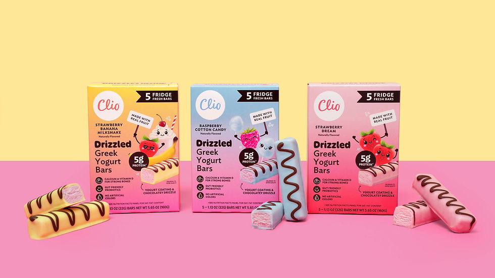 Clio Snacks launches child-friendly Greek yogurt bars in US