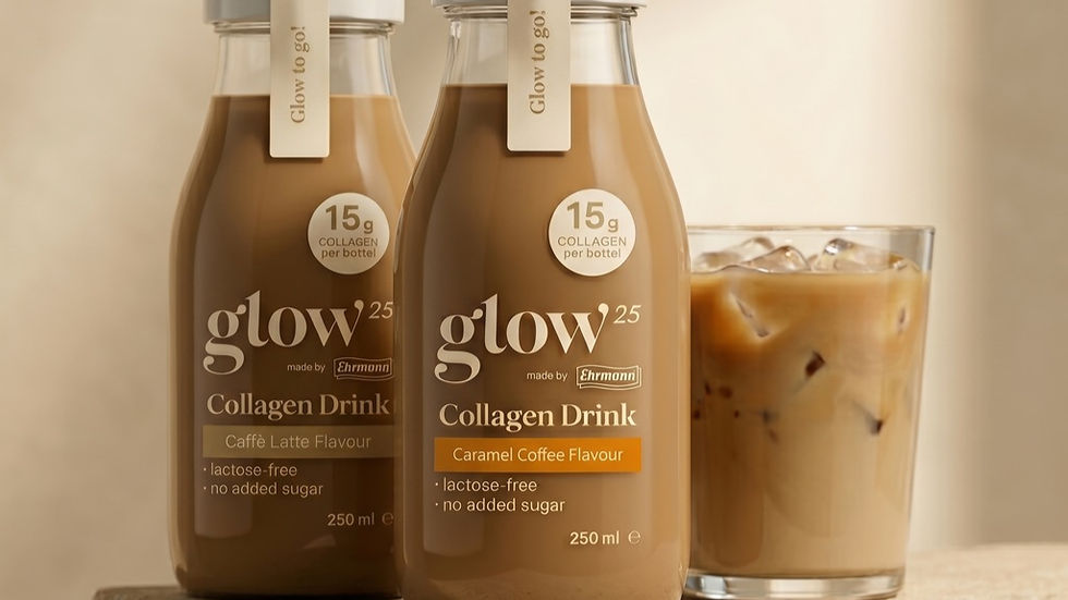 Dairy group Ehrmann partners with collagen brand Glow25 to launch RTD coffees