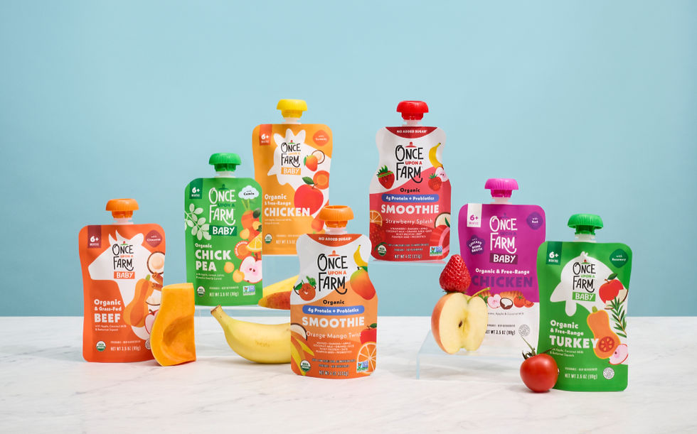 Once Upon a Farm launches organic baby and kids’ product range