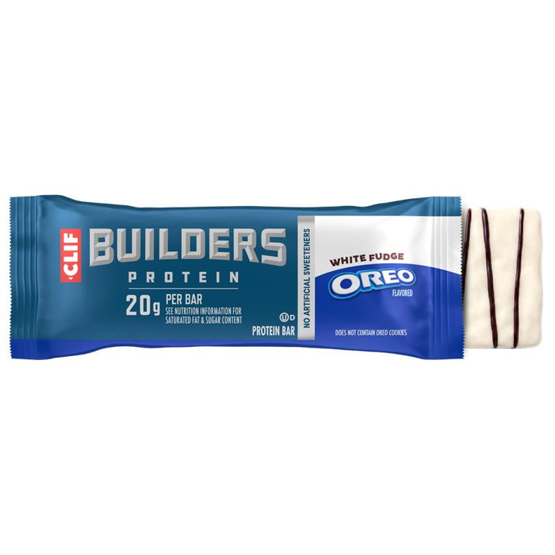 Clif Builders unveils White Fudge Oreo protein bar