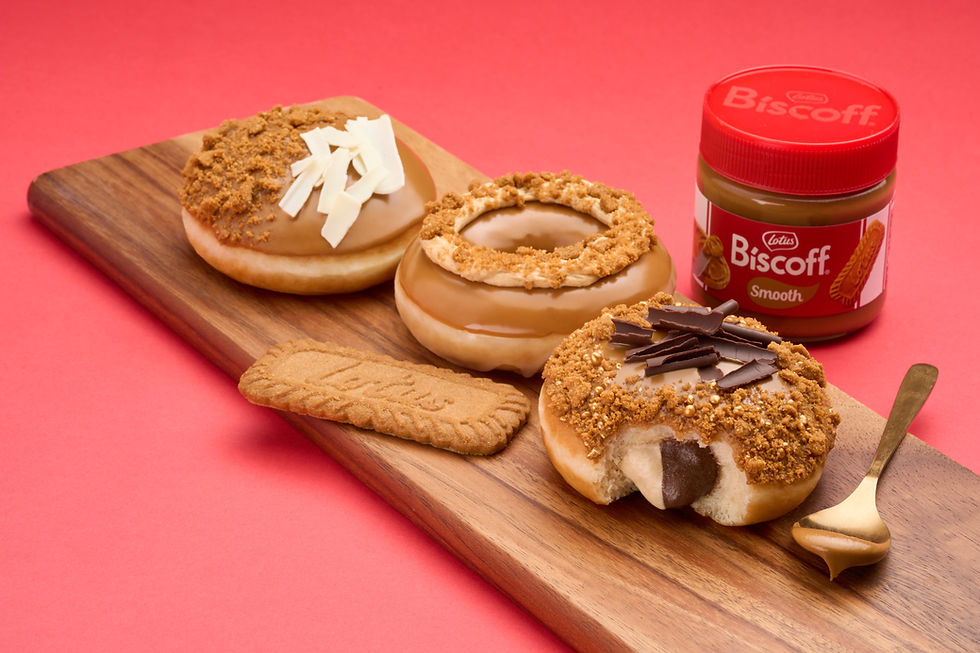 Krispy Kreme launches two new Biscoff doughnuts in UK and Ireland