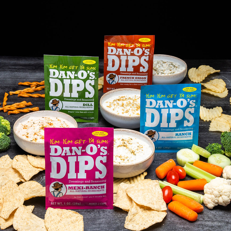 Dan-O’s Seasoning launches first dry-mix dip range