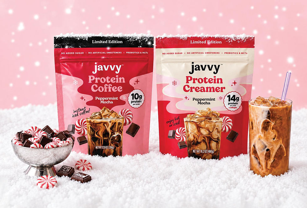 Javvy Coffee launches Peppermint Mocha Protein Creamer for festive season