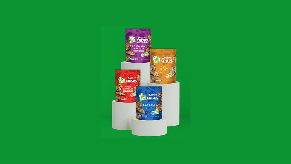 Go Raw enters cracker category with launch of visible whole-seed Snacking Crisps