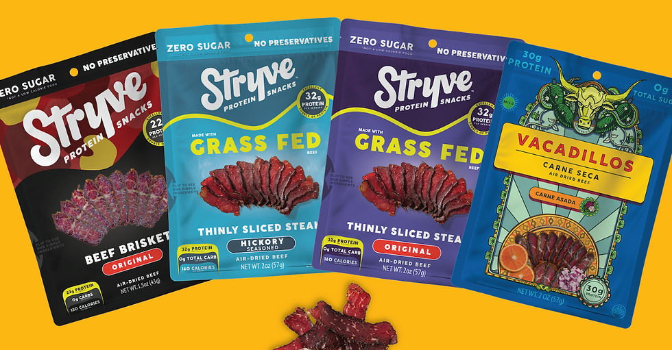Stryve Foods expands line-up with new high-protein, clean-label meat snacks