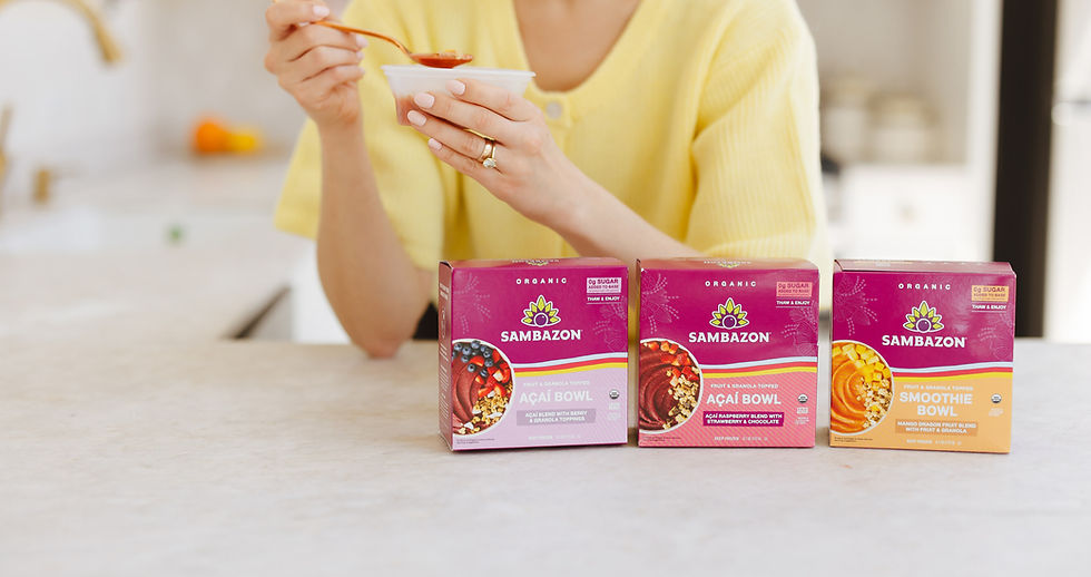 Sambazon expands frozen range with new pre-topped açaí and smoothie bowls