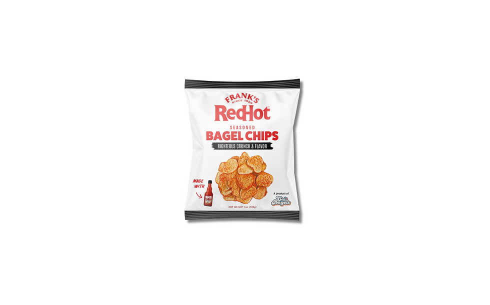 CaliBagels launches Frank’s RedHot bagel chips