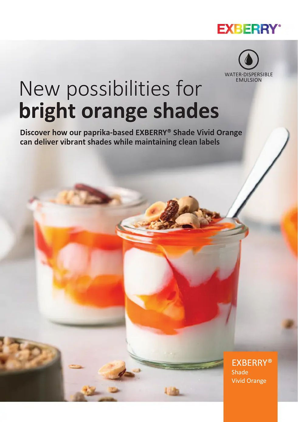 New possibilities for bright orange shades