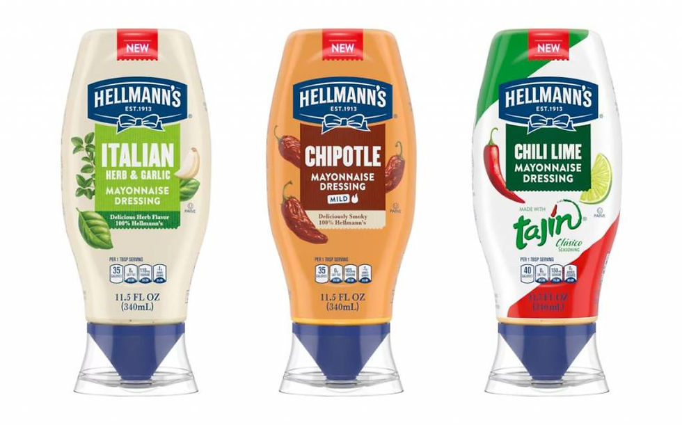 Hellmann’s unveils trio of new mayonnaise flavours