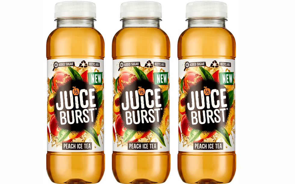 Purity Soft Drinks debuts Juice Burst peach ice tea flavour
