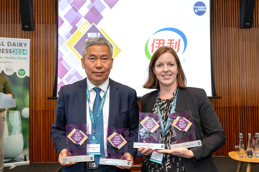 Yili receives four World Dairy Innovation Awards at the 17th Global Dairy Congress