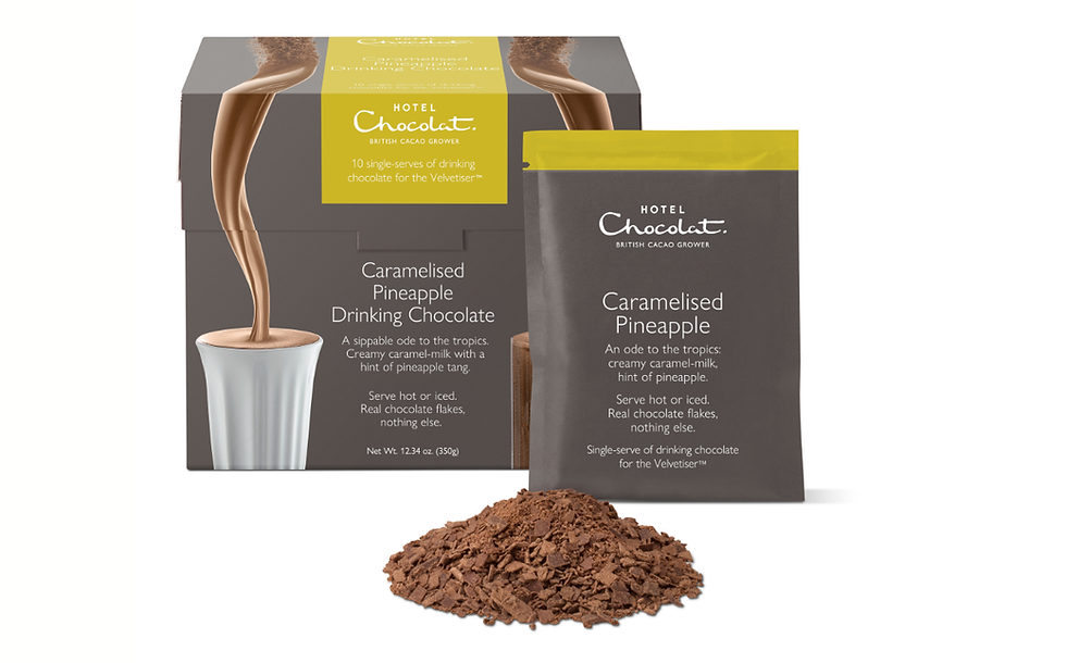 Hotel Chocolat adds new pineapple drinking chocolate to range