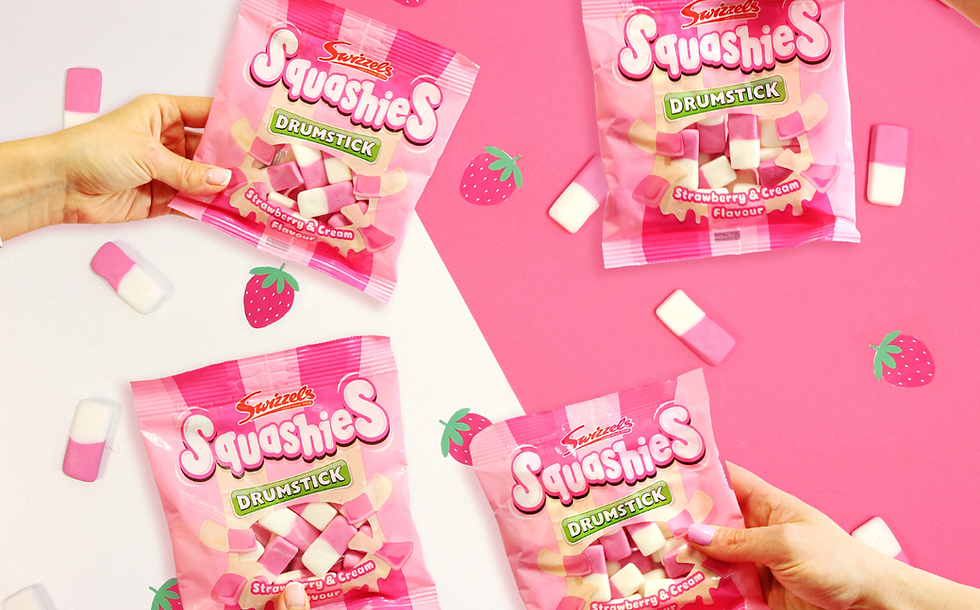 Swizzles launches strawberry and cream flavour Squashies