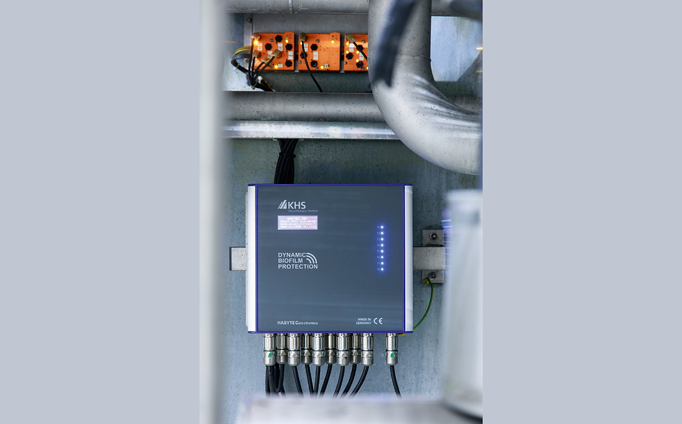 Reducing deposits on machines with ultrasound technology