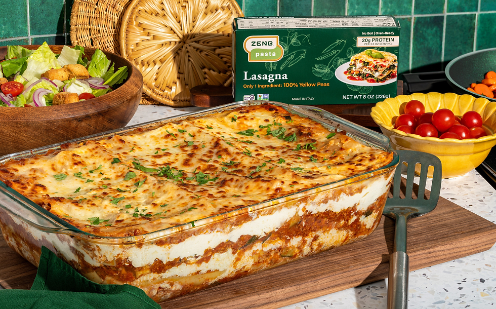 ZenB introduces new yellow pea pasta shapes