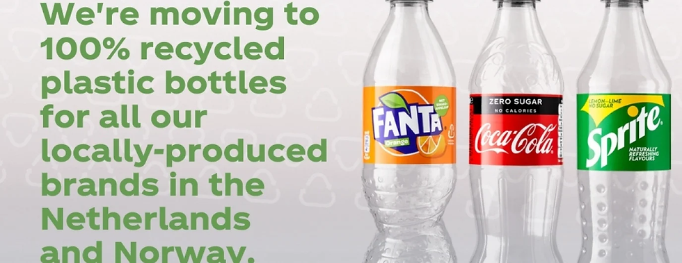 Three Coca-Cola brands to adopt 100% rPET bottles in Europe