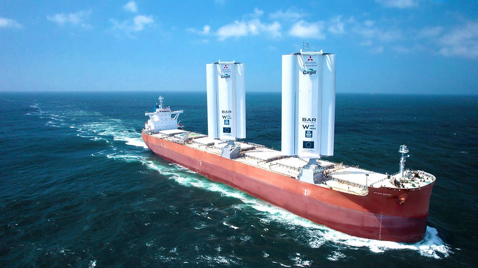 Cargill and Bar Technologies' wind-powered cargo ship sets sail