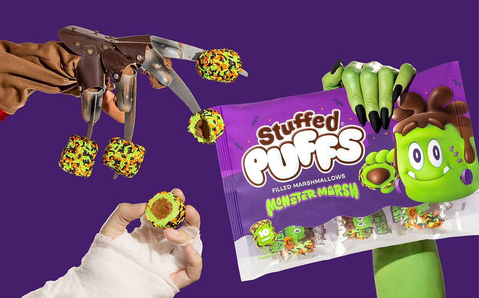 Stuffed Puffs adds Halloween-themed "Monster Marsh" to range