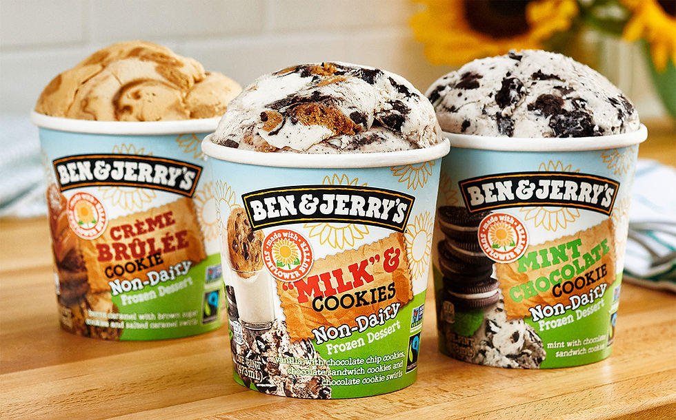 Ben & Jerry's launches sunflower butter-based non-dairy desserts