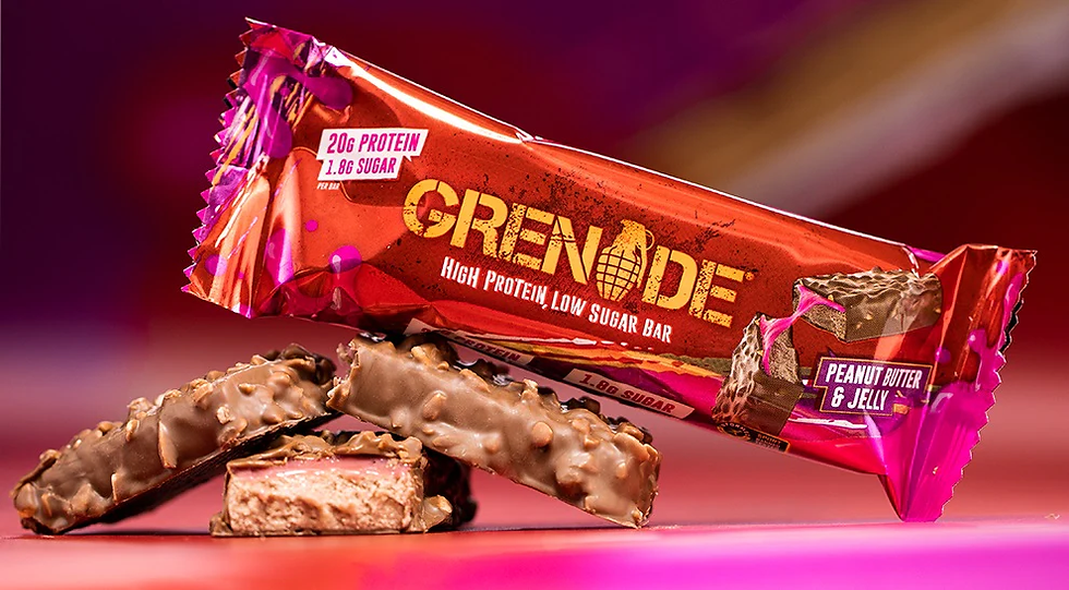 Grenade launches new Peanut Butter & Jelly protein bar