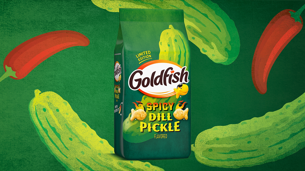 Goldfish maker debuts Spicy Dill Pickle crackers to satisfy summer snack cravings