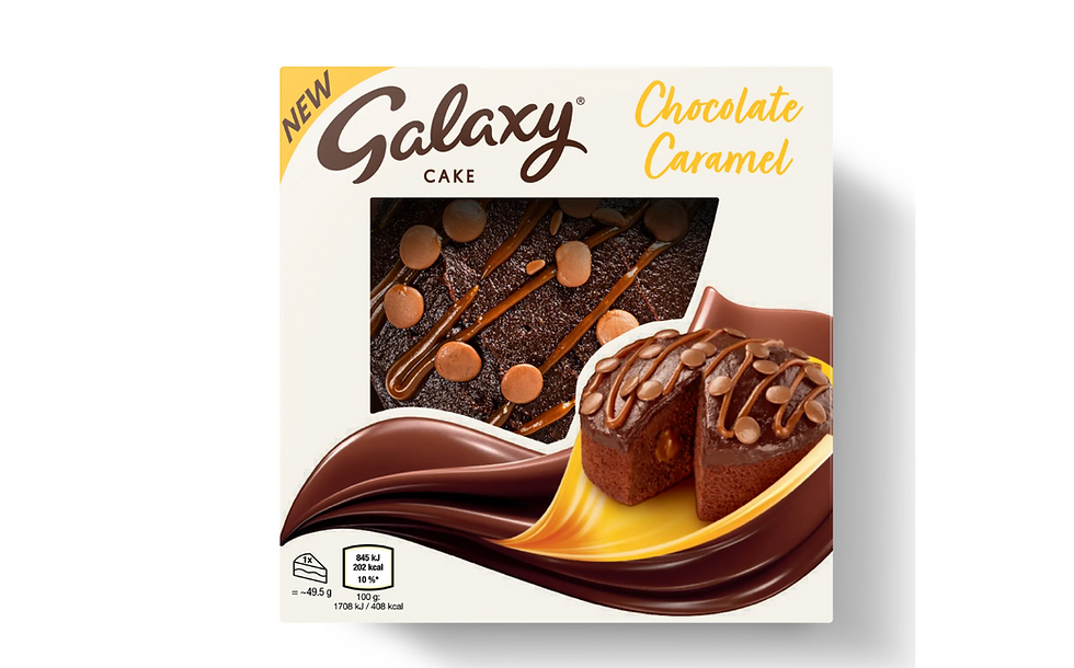 Mars launches new Galaxy caramel cake