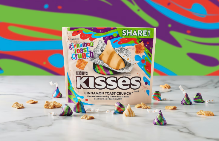 Hershey and General Mills collaborate on limited-edition Kisses Cinnamon Toast Crunch