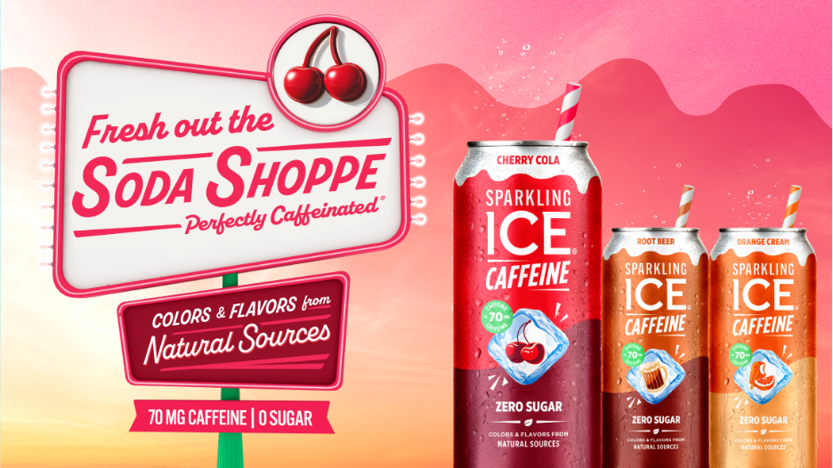 Talking Rain launches Sparkling Ice Caffeine ‘Soda Shoppe’ line inspired by classic fountain drinks