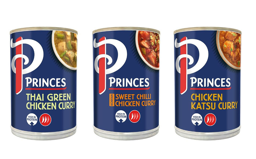 Princes adds four Asian-inspired curries to canned ready meal range