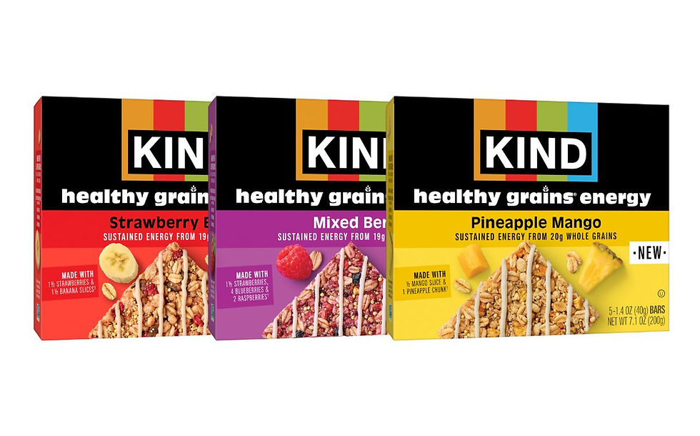 Kind launches new fruity Healthy Grains energy bars