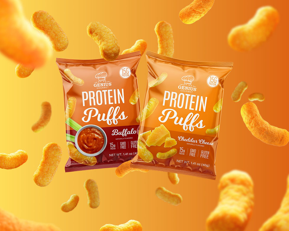 Genius Gourmet launches high-protein and gluten-free puffed snacks
