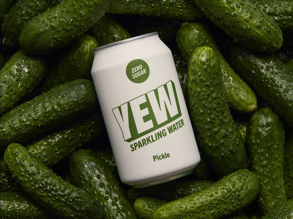 Yew launches 'UK's first' pickle-flavoured sparkling water