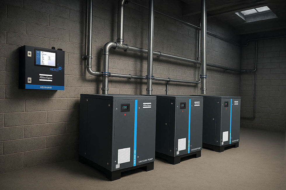 Atlas Copco introduces energy-efficient vacuum solution for food and industrial processing