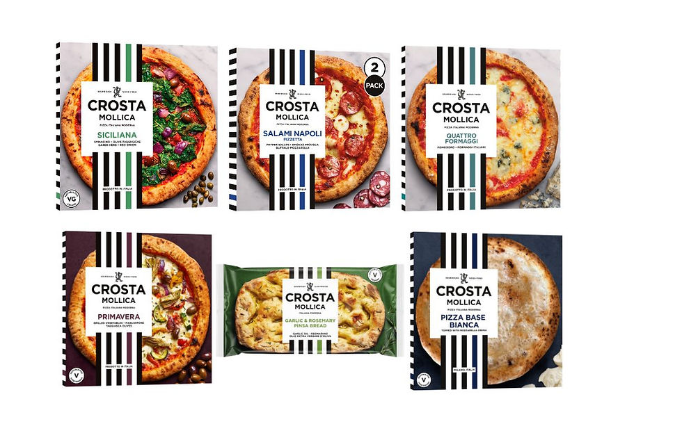 Crosta Mollica expands premium pizza range with ‘Bianca’ base, Pinsa Bread and new SKUs