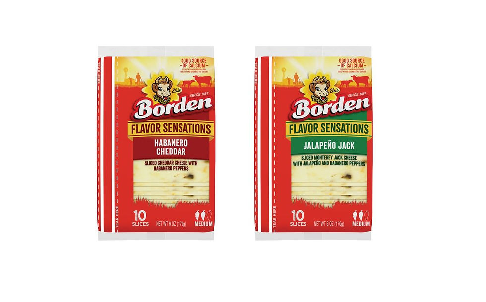 Borden Cheese introduces new flavoured cheese slice line
