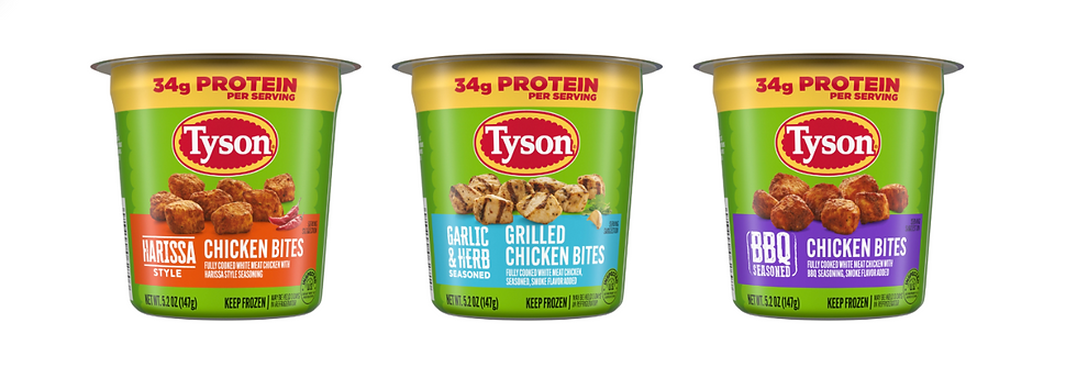 Tyson Foods expands chicken cups range with three new high-protein flavours