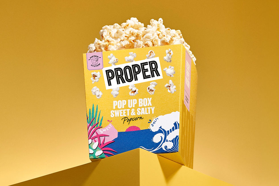 Proper launches UK-first pop-up microwave popcorn box to reinvigorate category