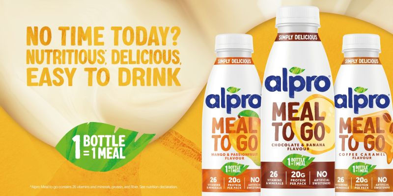 Danone expands Alpro portfolio with plant-based meal-replacement drinks