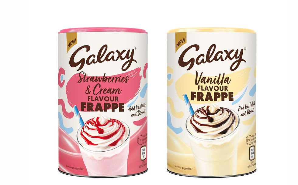 Galaxy expands frappe range with Vanilla and Strawberries & Cream variants
