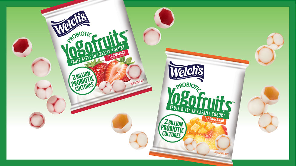 Welch's Fruit Snacks enters functional snacking with probiotic Yogofruits launch