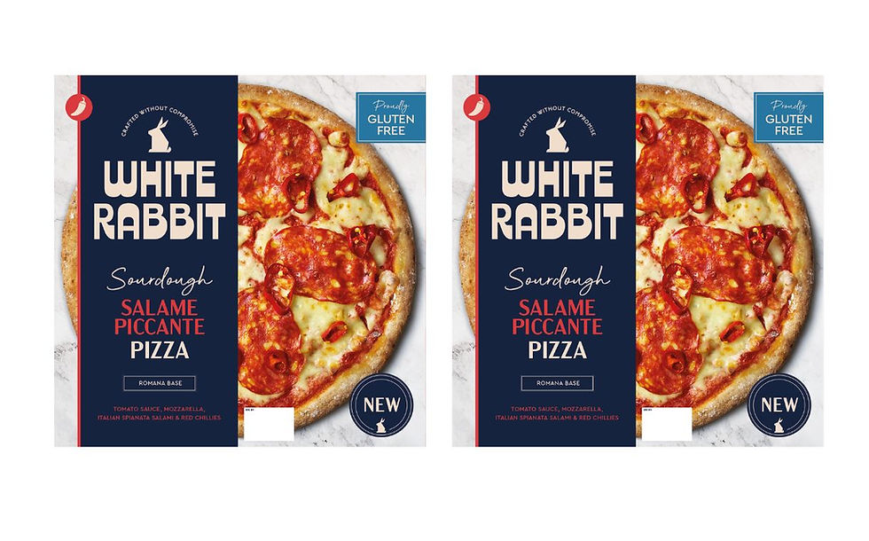 White Rabbit expands frozen gluten-free pizza range with spicy Salame Piccante