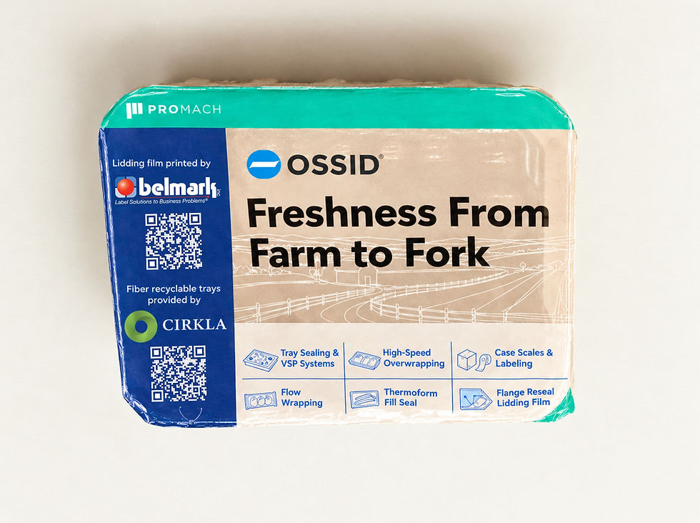 Cirkla, Belmark and Ossid unveil resealable fibre tray packaging solution